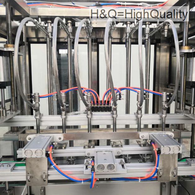 HQ-12G Машина для наполнения жидкостью линейного типа Полностью автоматическая машина для наполнения жидкостью