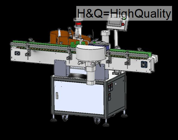 Позиционированная этикетировочная машина, Автоматическое позиционирование звездчатого колеса. Вертикальная этикетировочная машина.